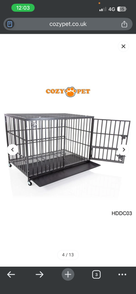 Brand new in box heavy duty dog cage 