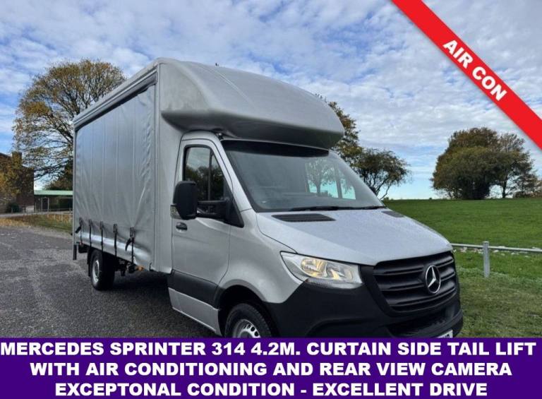 2022 Mercedes-Benz Sprinter 2.1 314Cdi 3.5t. Lwb 4.2m Curtainside Tail Lift, Air Con, Euro 6,140B...