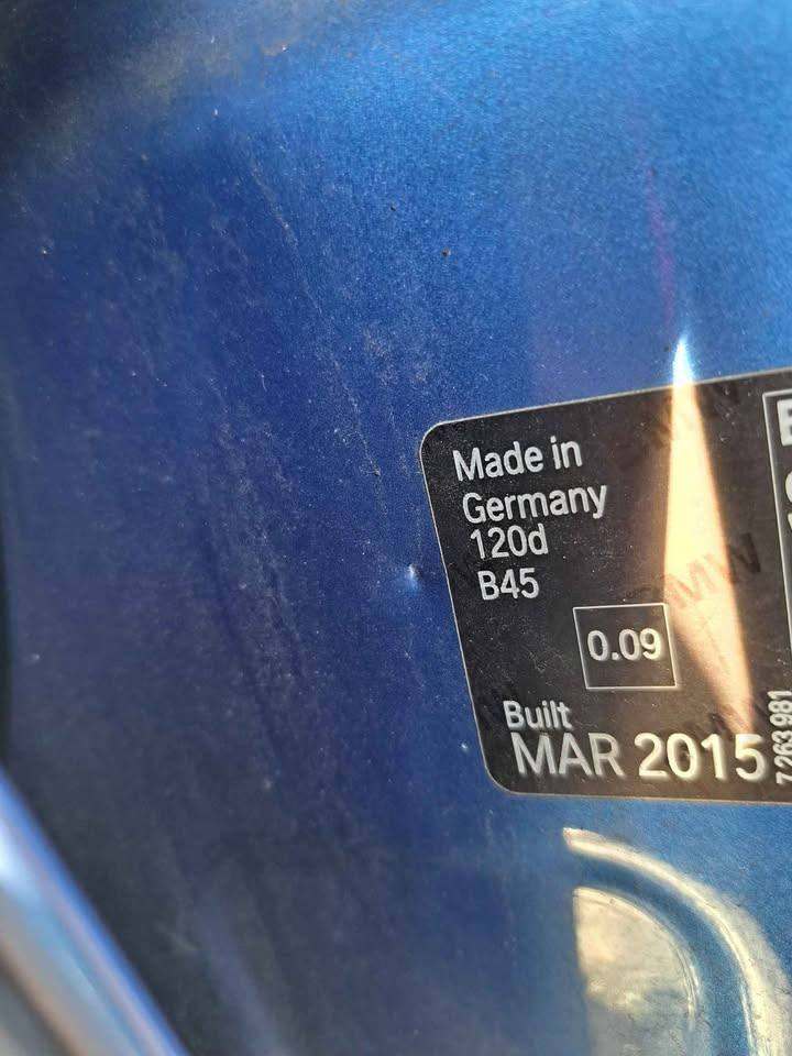 BMW 120D MSPORT LCI F20 DISMANTLING PARTS LIGHT WING DOOR SUSPENSION MIRROR DASHBOARD