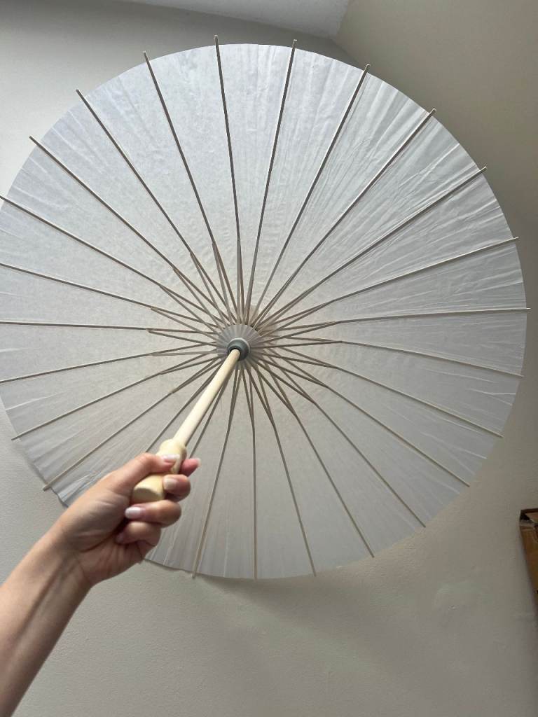 13 White Paper Parasols – Wedding Decorations