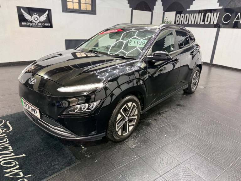 Hyundai Kona ULTIMATE FULL ELECTRIC LEATHER SAT NAV AUTO APPLE PLAY 71 PLATE