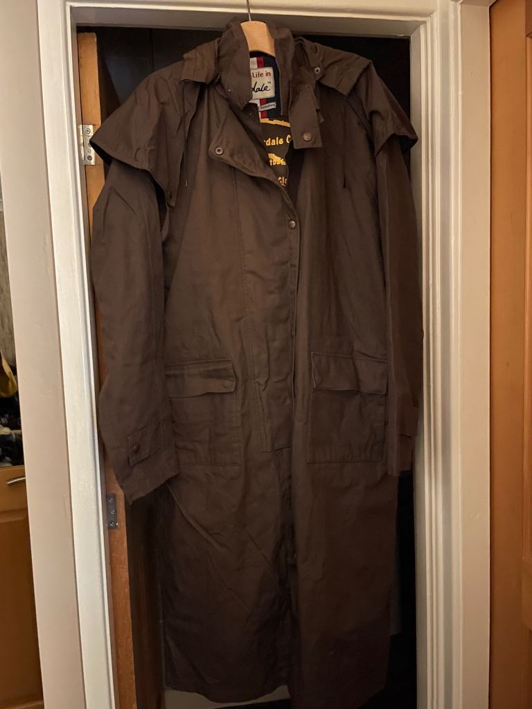 Lightly Used Rydale Dri Waxed Stockman Coat - size XXL - as new