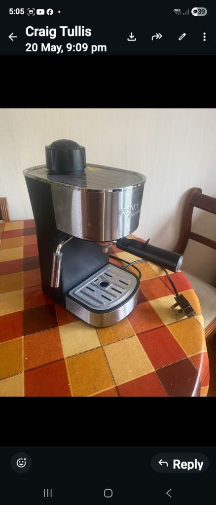 Cooks professional esptesso machine 