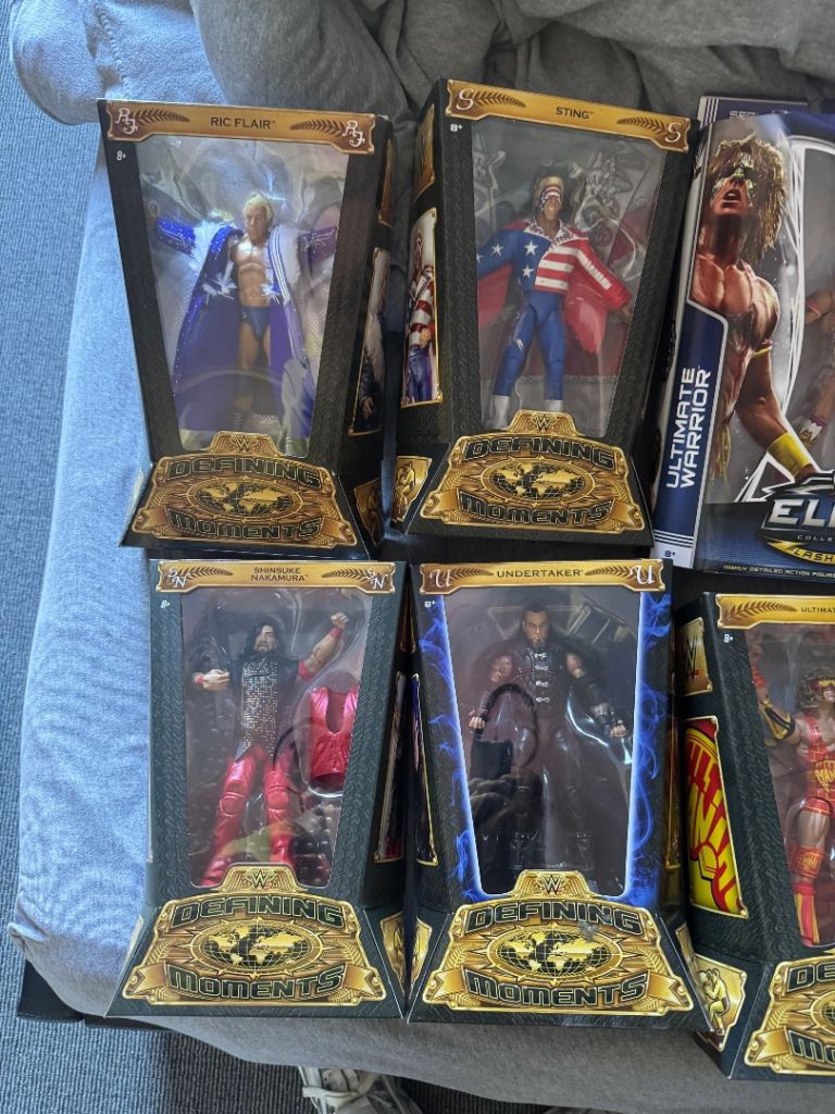 WWE figures still in box 