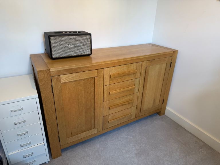 Solid oak sideboard