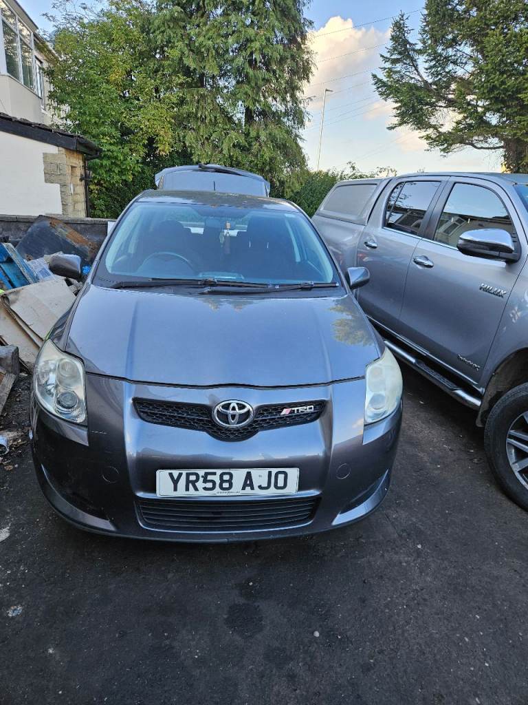 2008 (58) Toyota Auris 1.6 Petrol Grey – Spares or Repairs (Clutch Failed) 