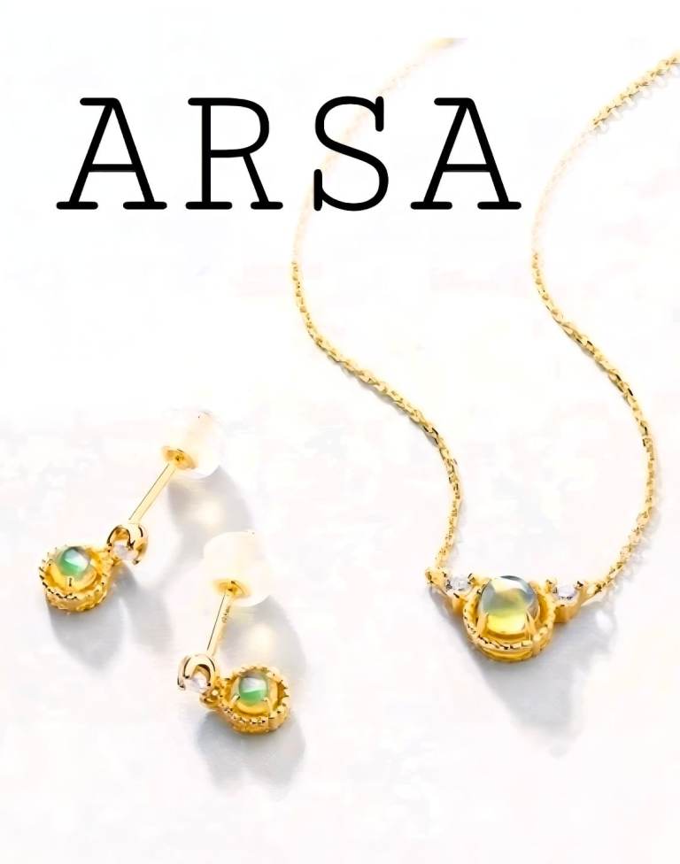 9ct Solid Gold- Natural Opal- Necklace- Earrings