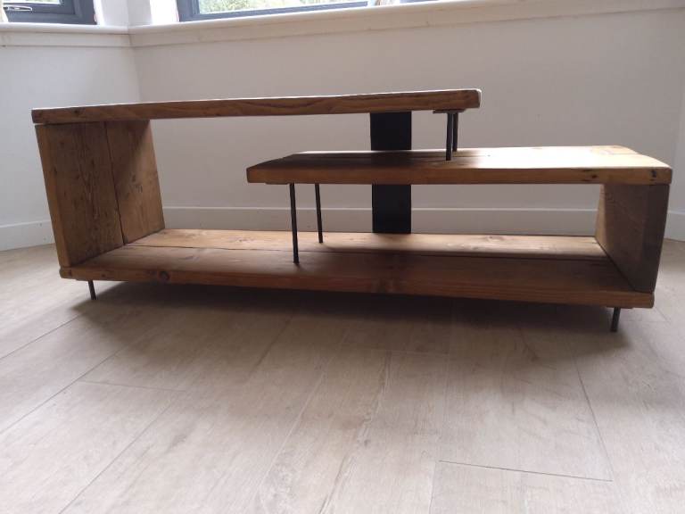 Solid Wood TV Unit / Coffee Table - Good Condition