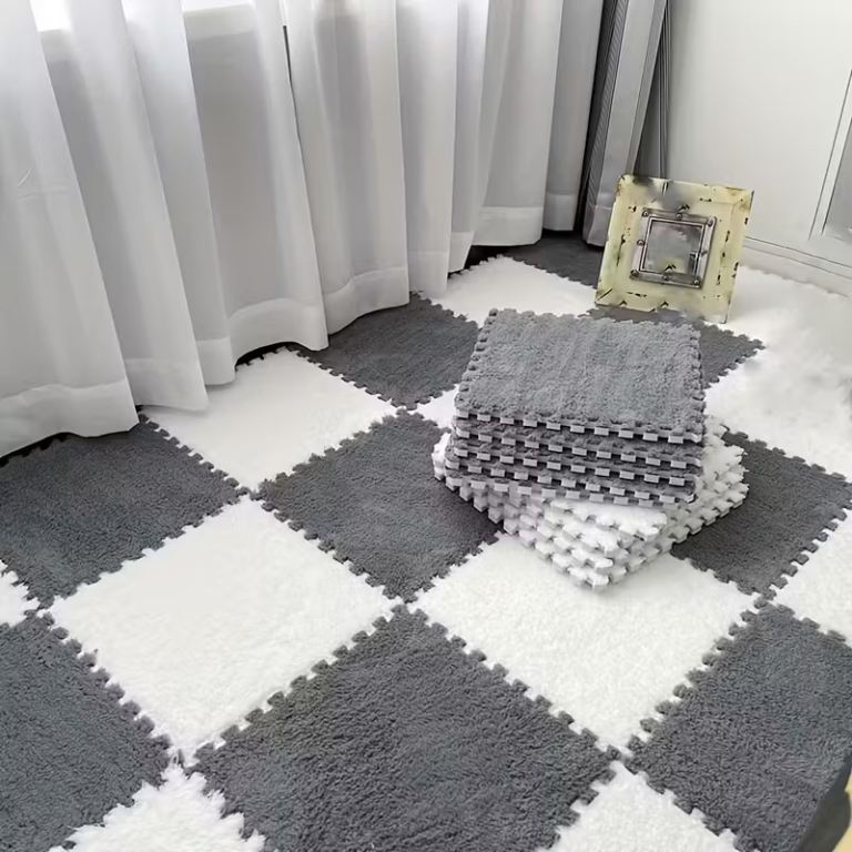 26pcs Washable Faux Fur Mat Set for Home Use