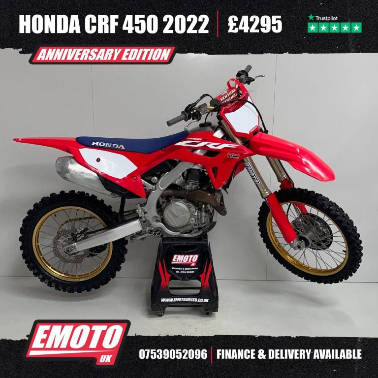 HONDA CRF 450 2022 Motocross Bike 450cc @EmotoUK - Finance Available
