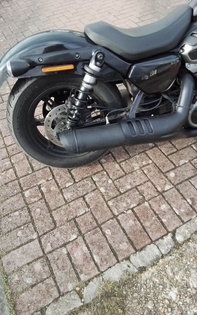 Harley Davidson Nightster slip on muffler SHORTENED