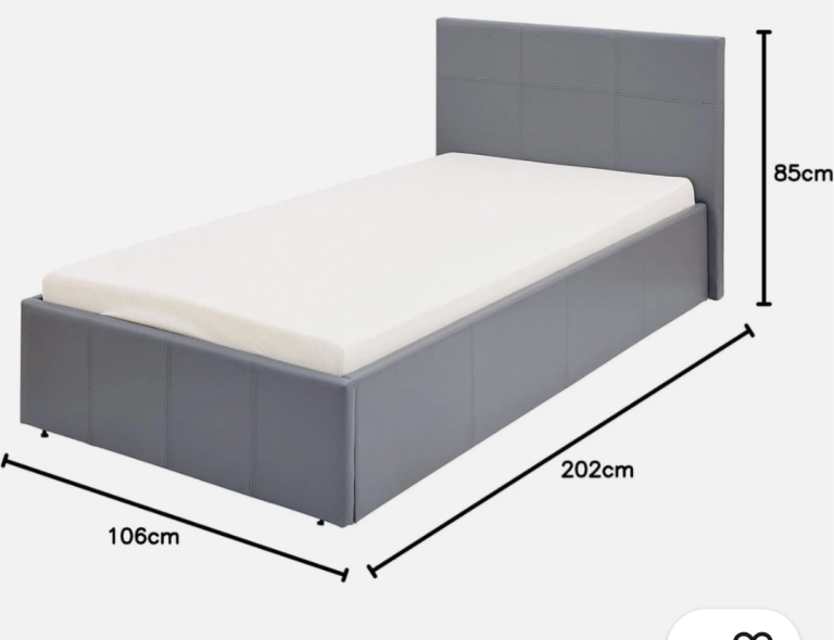 Single gas lift bed 