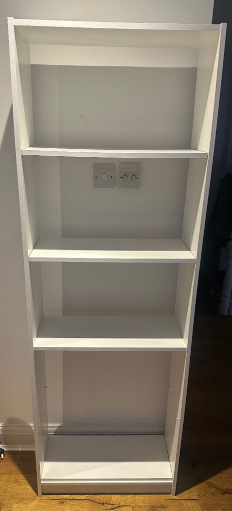 IKEA White Bookcase with 5 Shelves