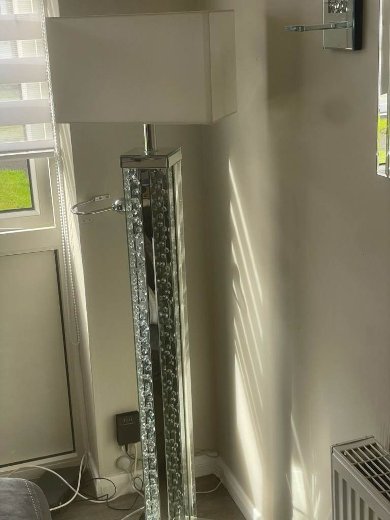 Dimond crushed floor lamp 
