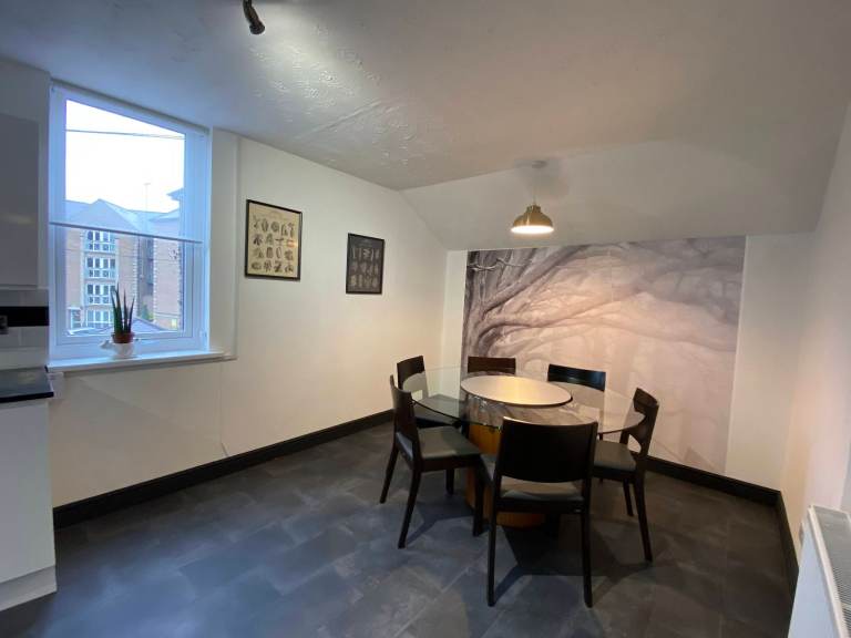 Spacious Town Center Three Bedroom Apartment with Private Entrance