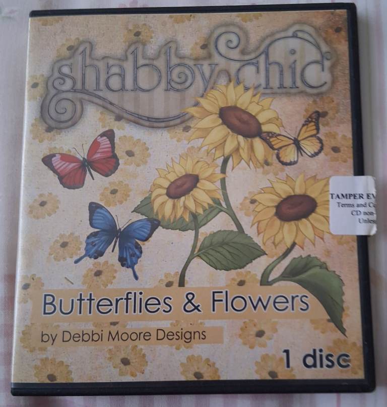 SHABBY CHIC BUTTERFLIES & FLOWERS PLUS VERSE WRITER DEBBI MOORE DESIGNS