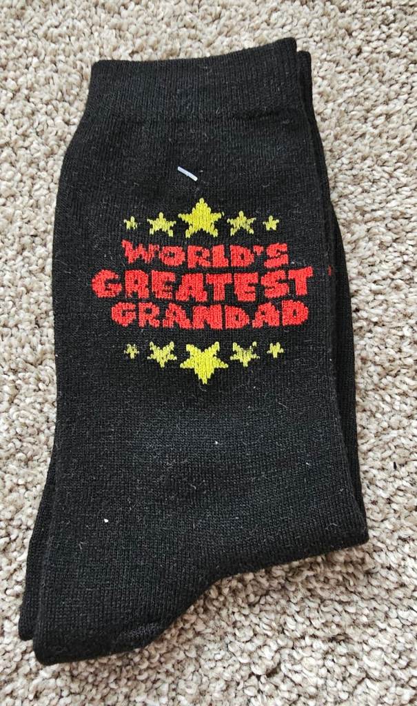 image for Christmas Stocking Filler Mens Socks "Worlds Greatest Grandad"-New without tags 
