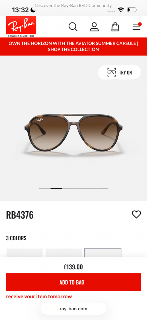 Ray ban aviator tortoise shell discount 