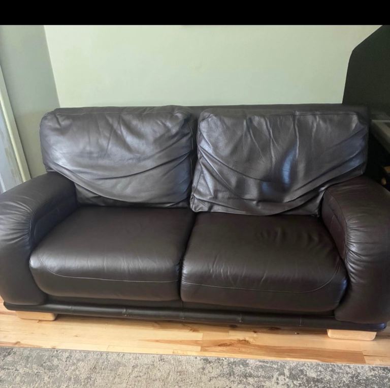 3 seater leather sofa