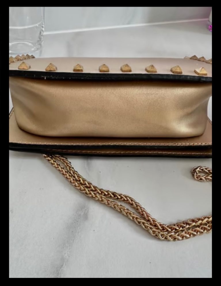 Designer crossbody stud chain shoulder bag