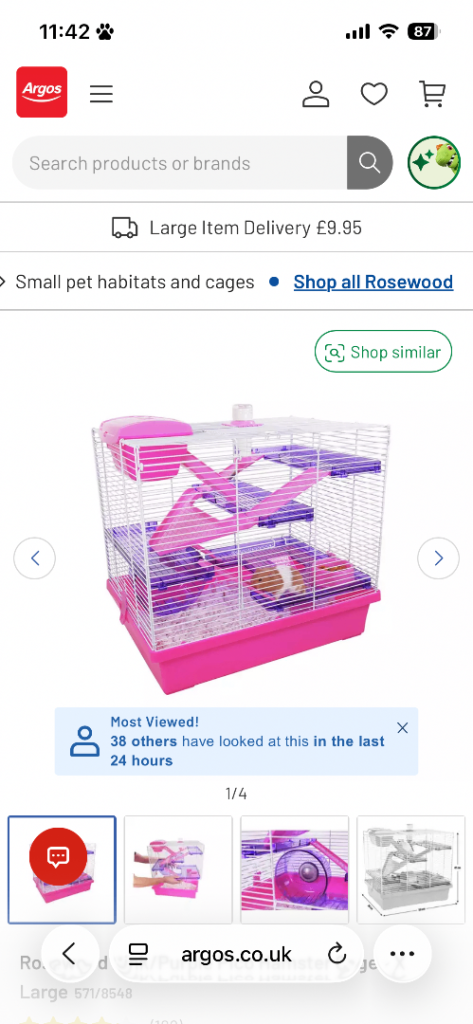 Hamster set up