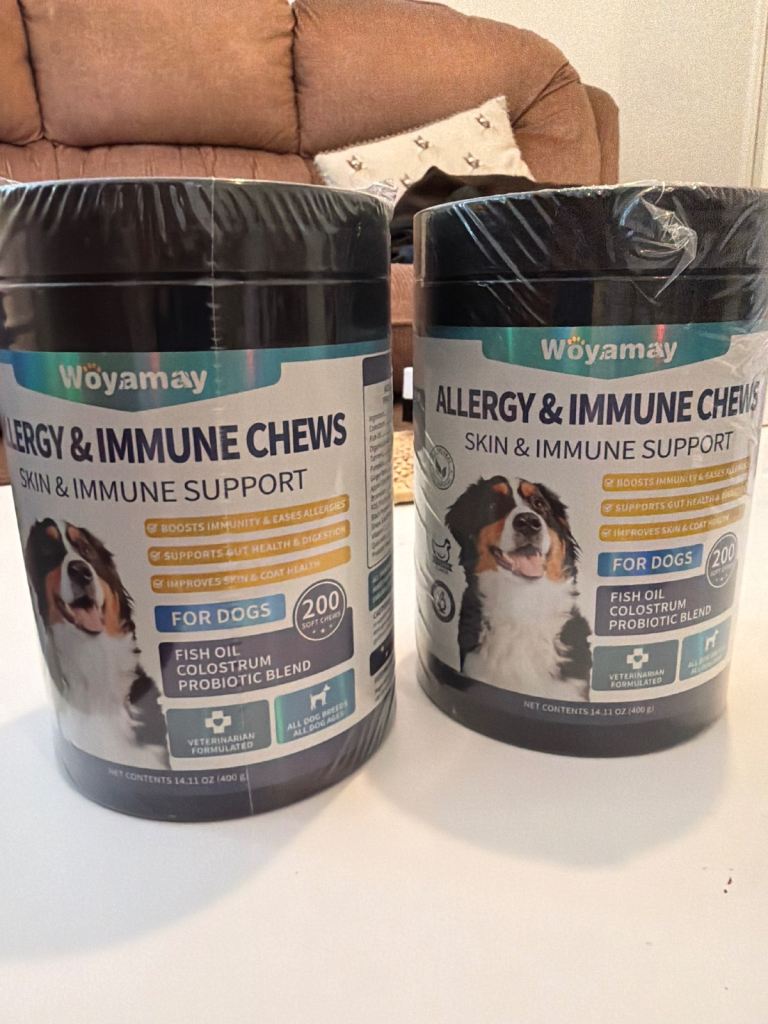 Woyamay Allergy & Immune Chews for Dogs - Skin & Immune Support, New