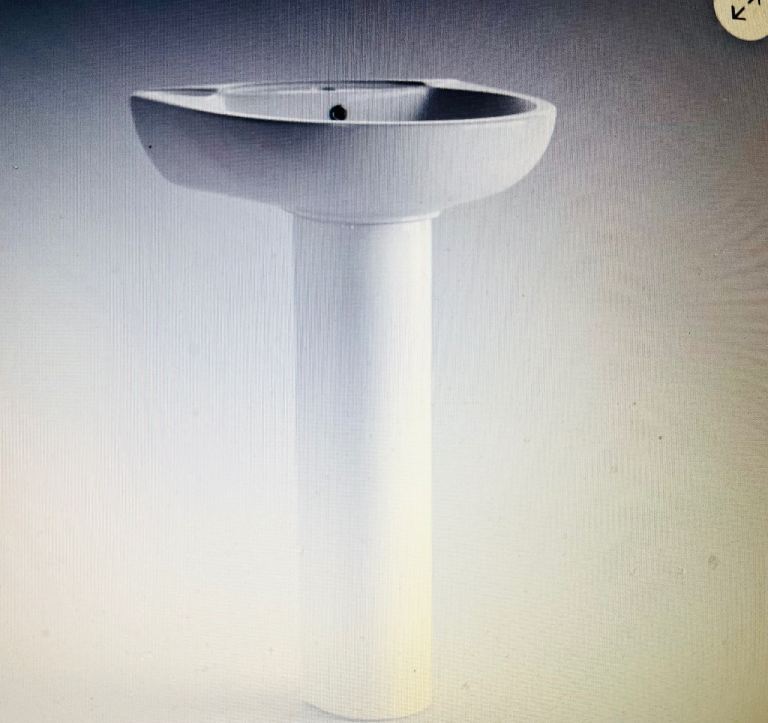 Bathroom basin and pedestal 
