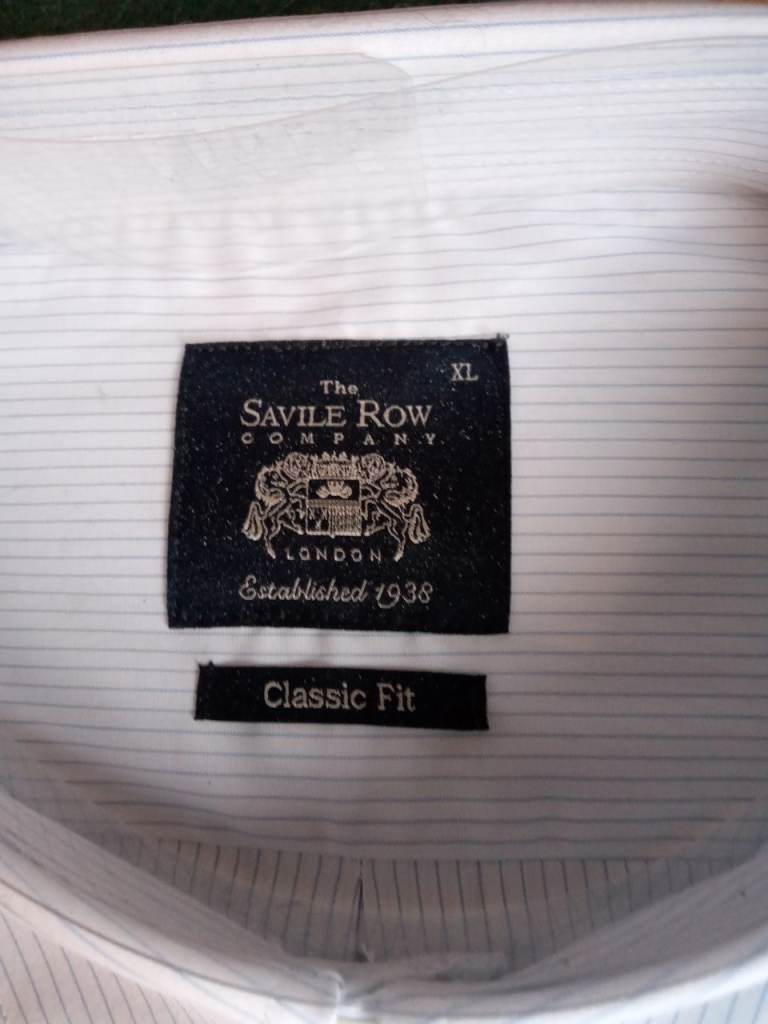 Savile row mens XL shirt, Never Worn