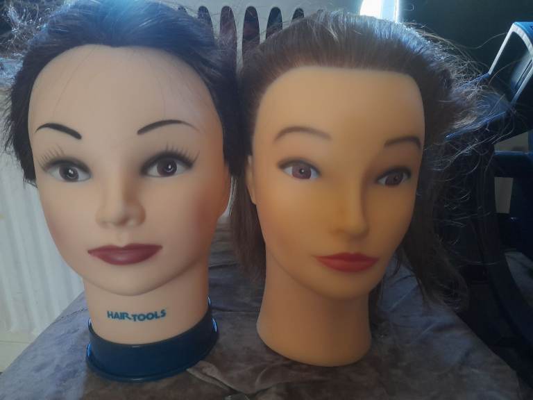 HAIR TOOLS Mannequin Heads x2 – Good Condition