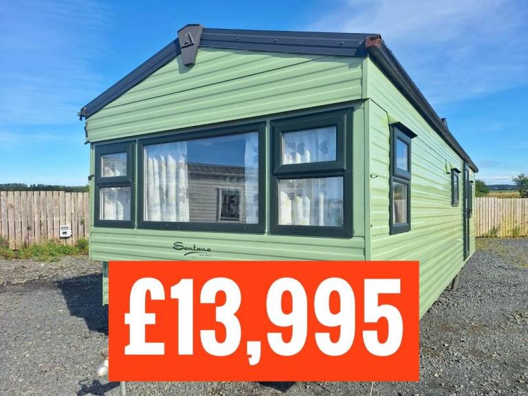 OFF SITE static caravan Scotland double glazed & heated 2bed 28x10 Delta Santana
