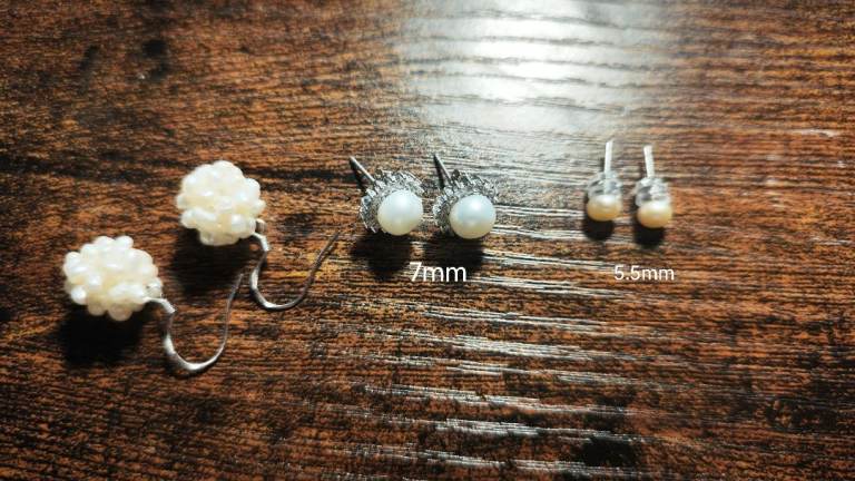 Real Freshwater Pearl earrings
