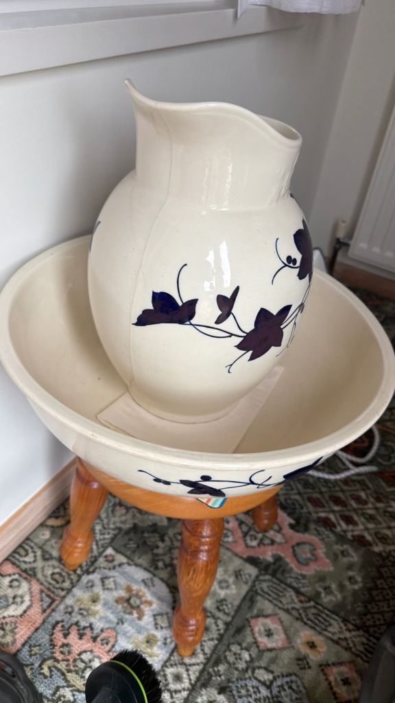 Vintage White Pitcher 