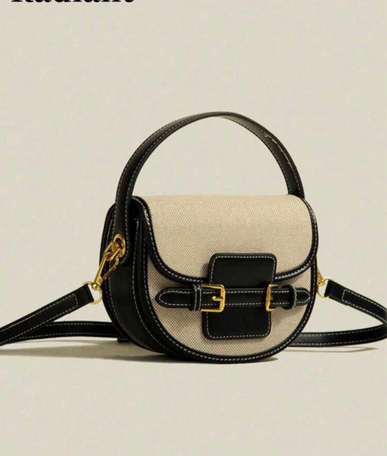 Quality Saddle Bag, Vintage Stitching Handbag, 2025 New Casual Versatile Crossbody Bag