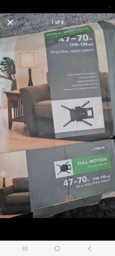 New Sanus TV Wall Bracket Full Motion 47-70 inch