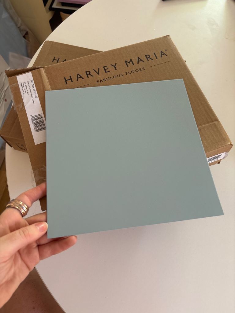 Harvey Maria Bay Blue vinyl tiles