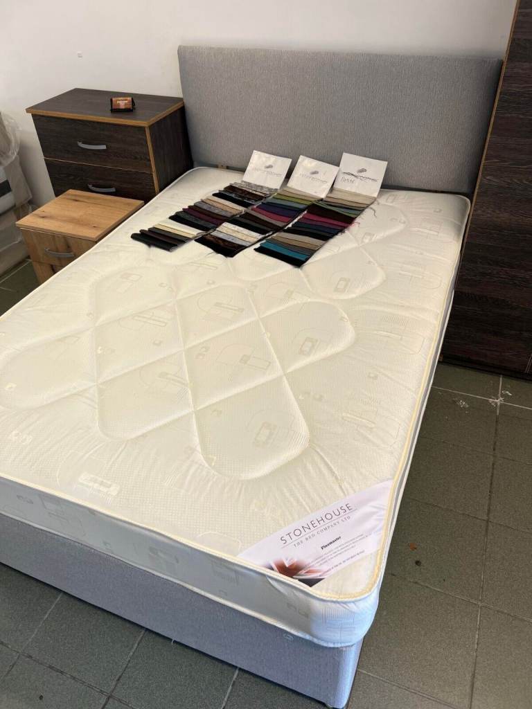 Today Delivery ~ Double Divan Bed 4FT6 + Mattress + Storage Drawers / 20% COD ::