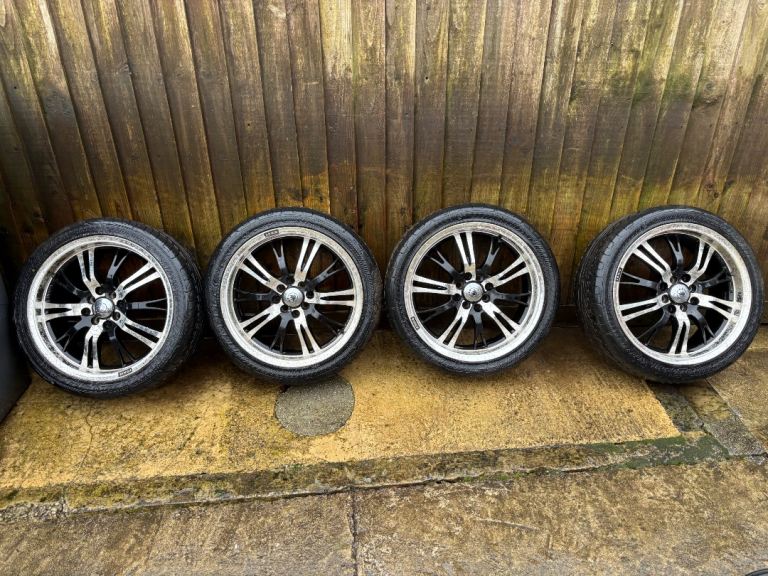 17” Konig 4x100 4x114.3 Alloy Wheels Hyundai Mitsubishi Kia Honda Suzuki Mazda Nissan Renault