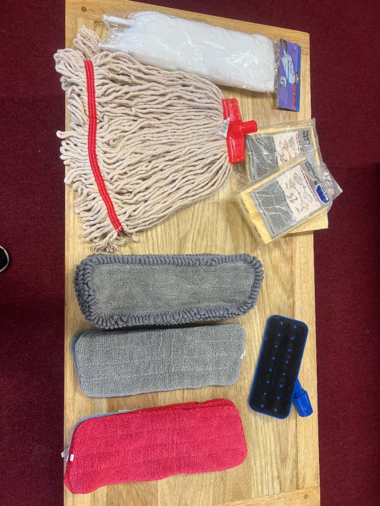 Selection of Replacement/Refill mop heads incl. Addis Squeeze mop FREE 