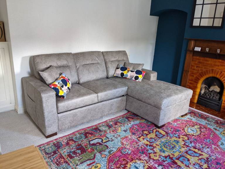 SCS Three Seat Sofa Bed With Storage Under Chaise