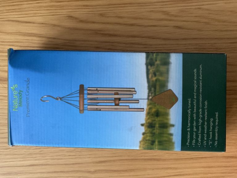 Silver Wind Chime Outdoor Garden Hanging Decoration Gift