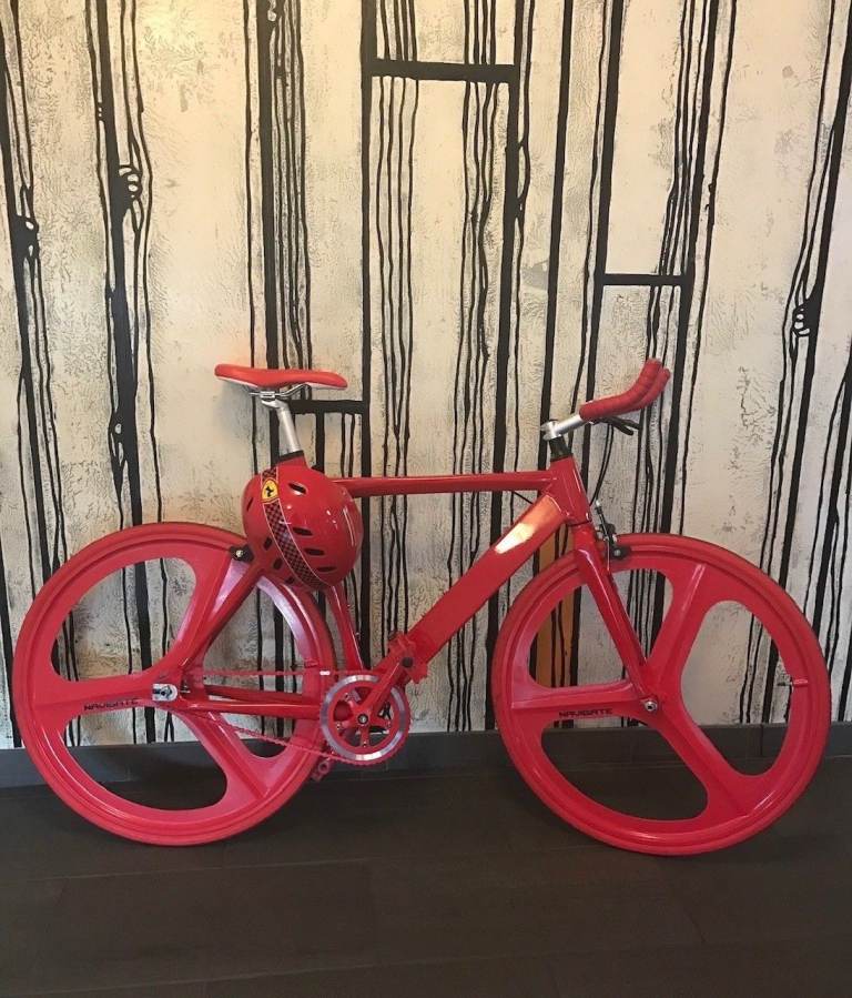 All Red Custom Racing Bike