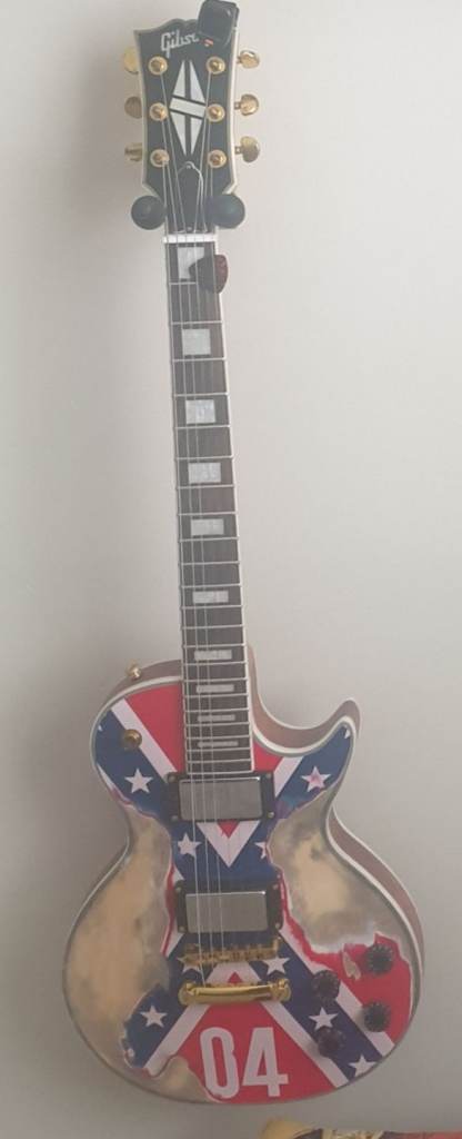 Zakk wylde custom  confedarate flag guitar