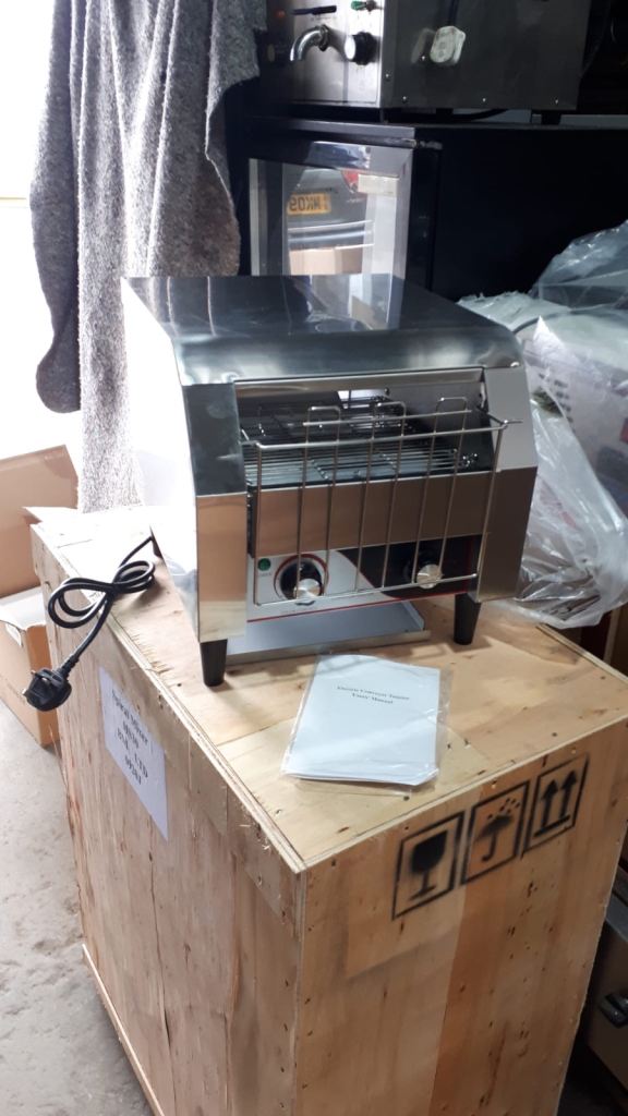 Commercial bun toaster automatic electric belt bun/bread toaster new