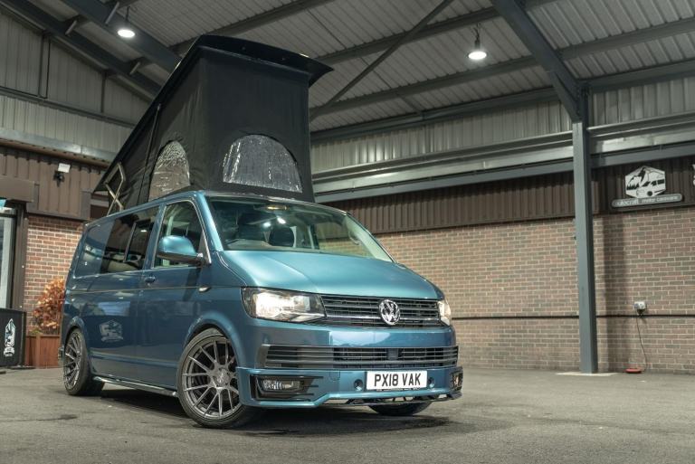  Volkswagen Transporter Stunning Bamboo Green T6 Campervan Conversion