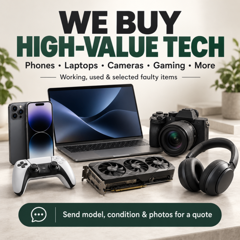 We Buy High-Value Tech | Phones, Laptops, Cameras, Consoles & More