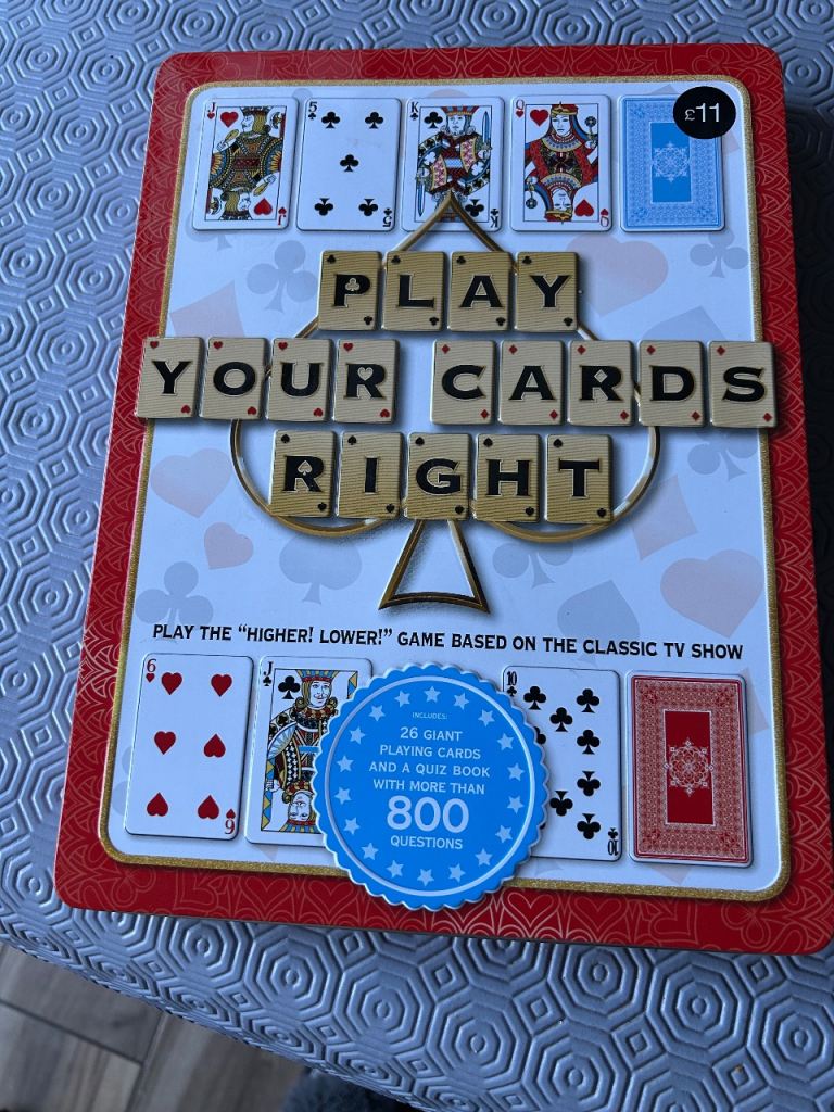 Big card game play your cards right