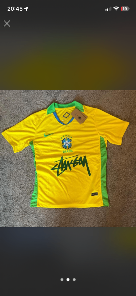 Brand New Nike Brazil Stussy Neymar Jr Football Shirt - Size S