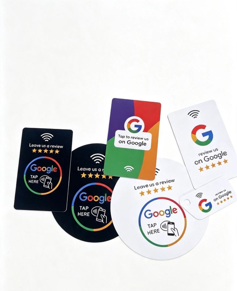 New Google Review NFC Cards & Stickers - Tap to Review