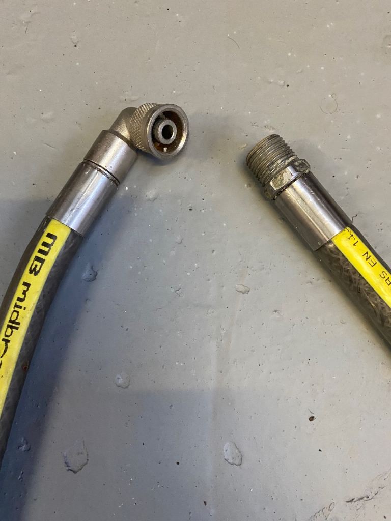 Kite mark gas cooker connector 