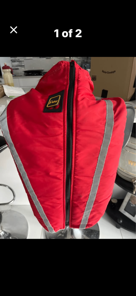 Dog coat red waterproof 